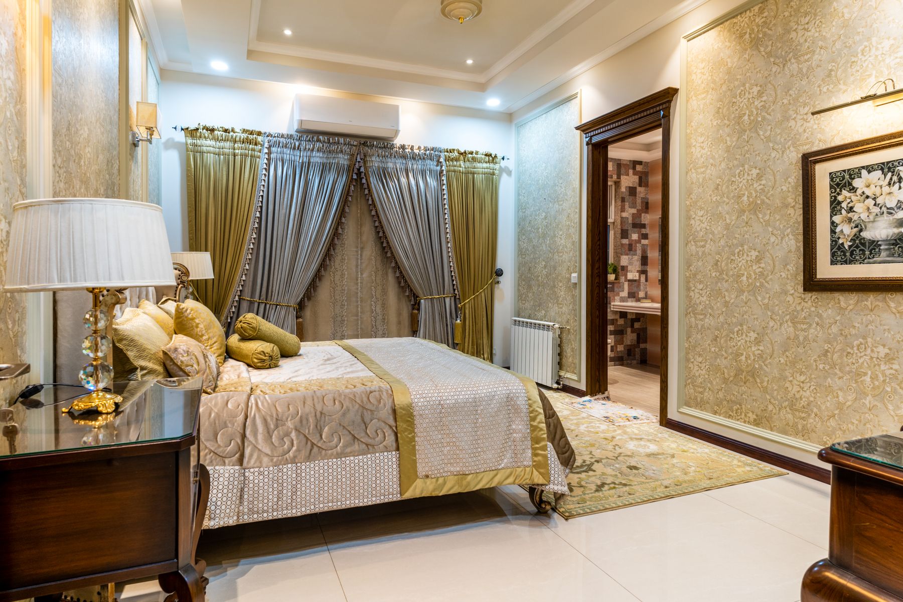 Mahogany Furniture bedroom design in Faisalabad
