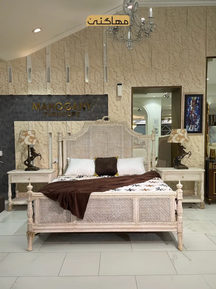Cane Bed by Mahogany Furniture