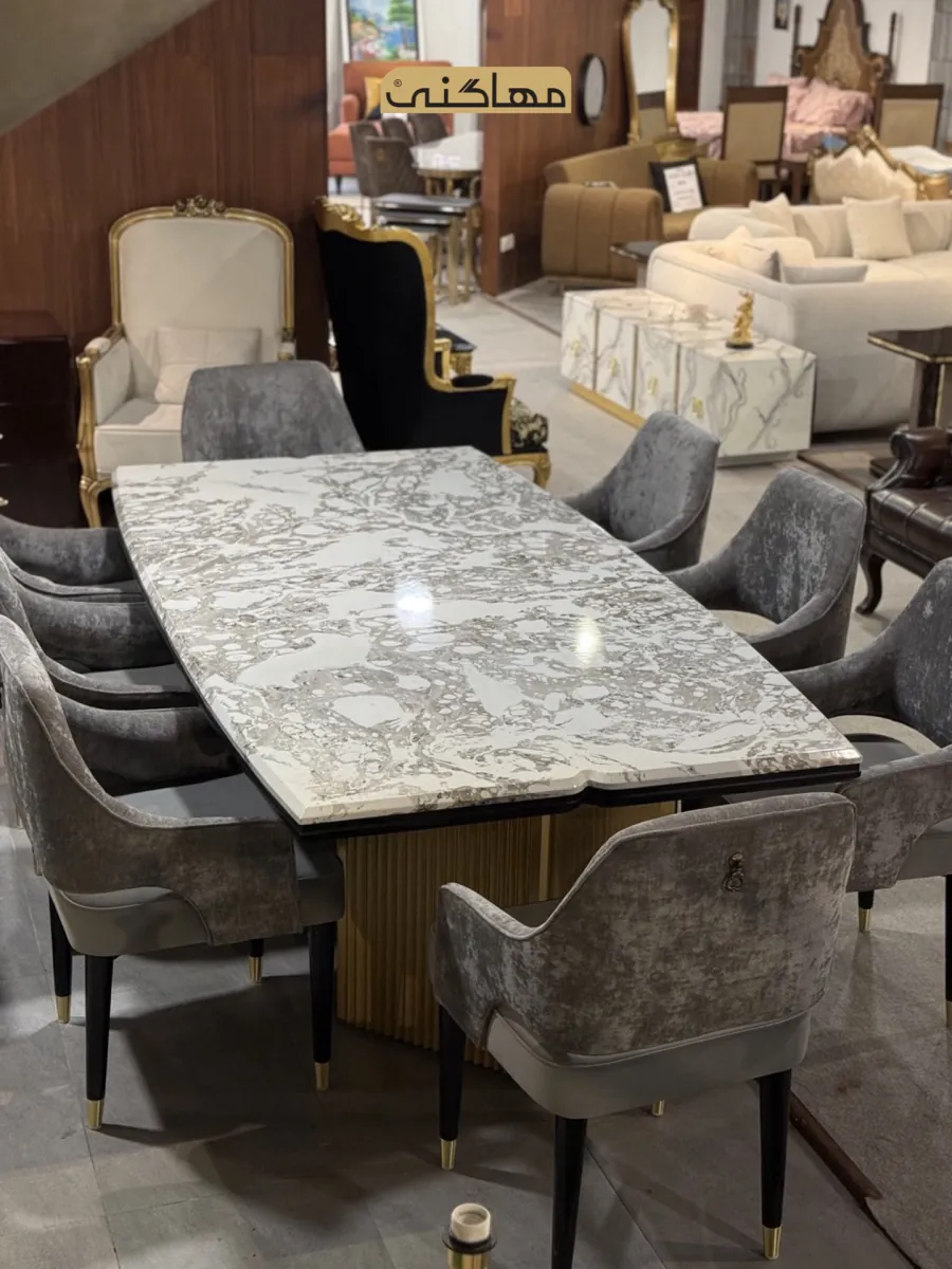 Midnight Marble Dining by Mahogany Furniture
